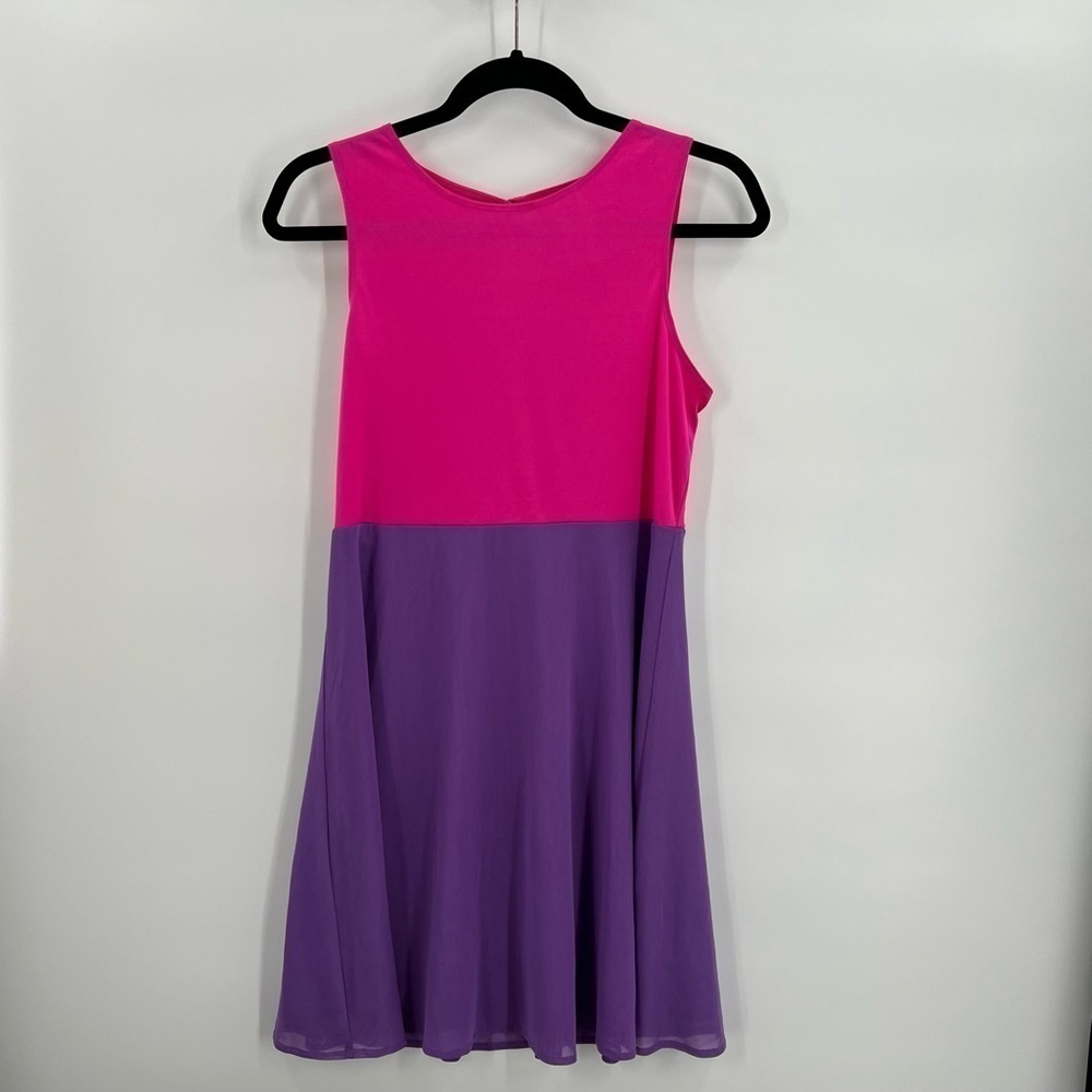 Spirit Halloween Dress Pink Purple Keyhole Back